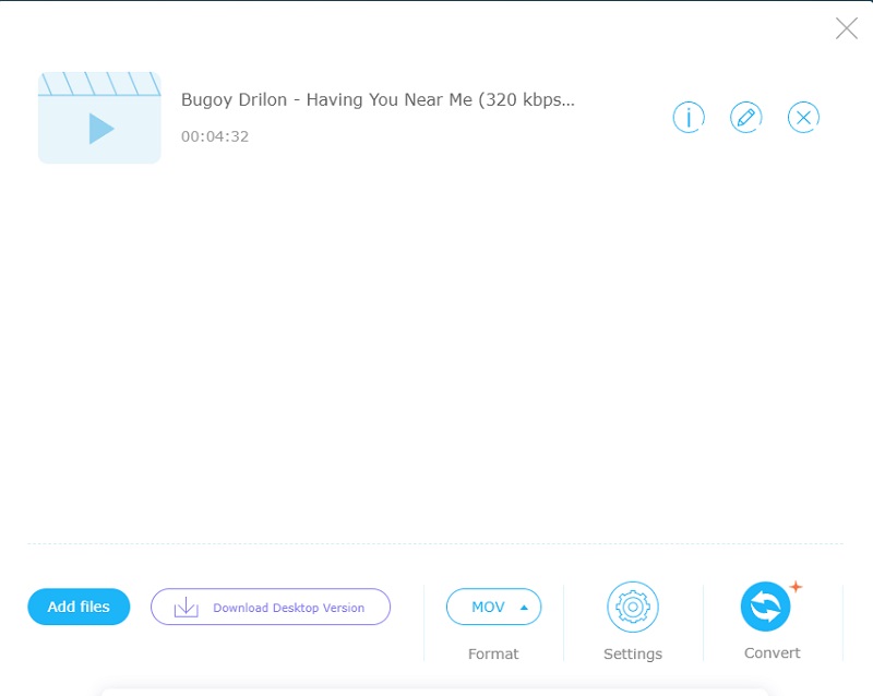 M4A‑zu‑MOV‑Konverter kostenlos online