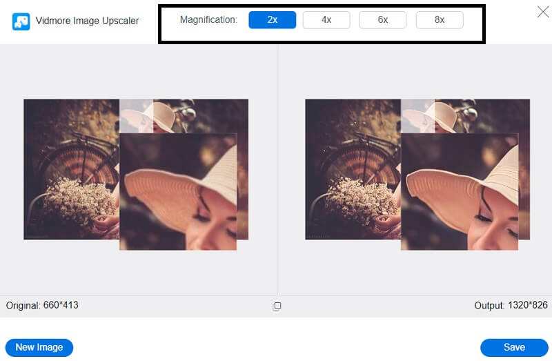 Bilder vergrößern VM