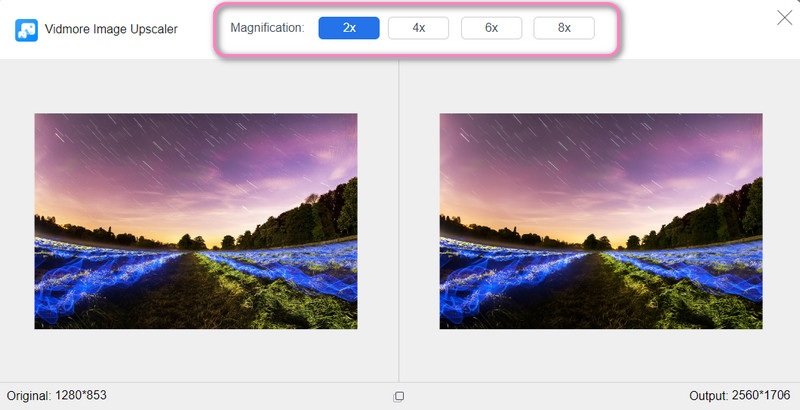 Upscaling-Faktor anpassen