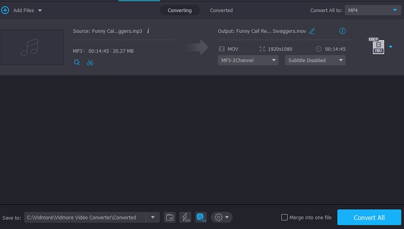MP3-zu-MOV-Converter Vidmore