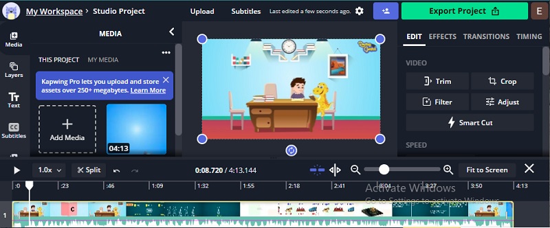 Wasserzeichen mit Kapwing entfernen