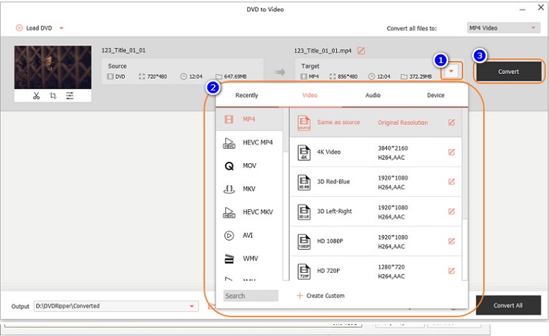 Save Video Wondershare DVD Creator