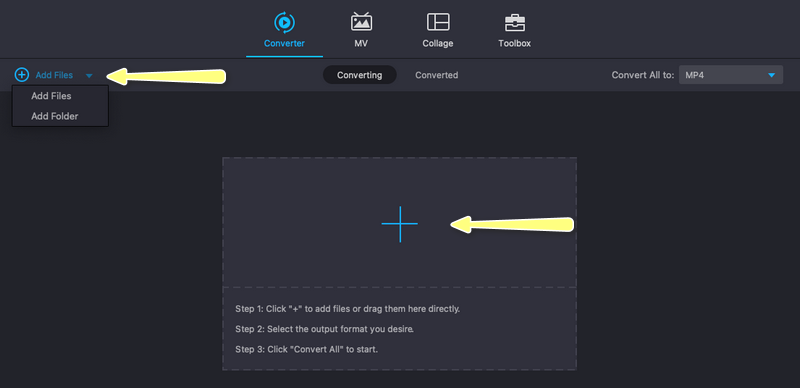CAF‑Dateien hinzufügen