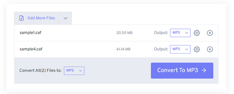 FreeConvert‑Oberfläche