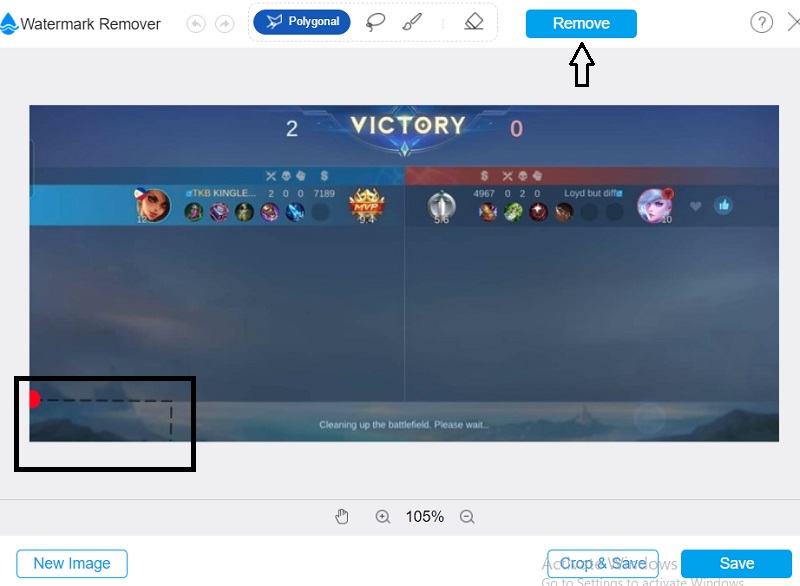 Bildwasserzeichen entfernen Vidmore