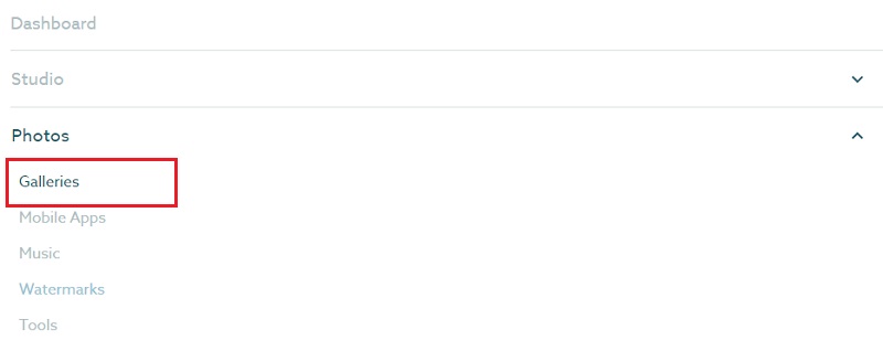 Shootproof Choose Galleries