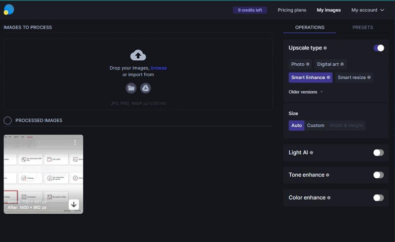 Bildvergrößerer Lets Enhance