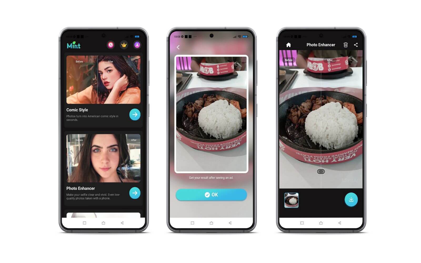 Mint AI Foto-Optimierer