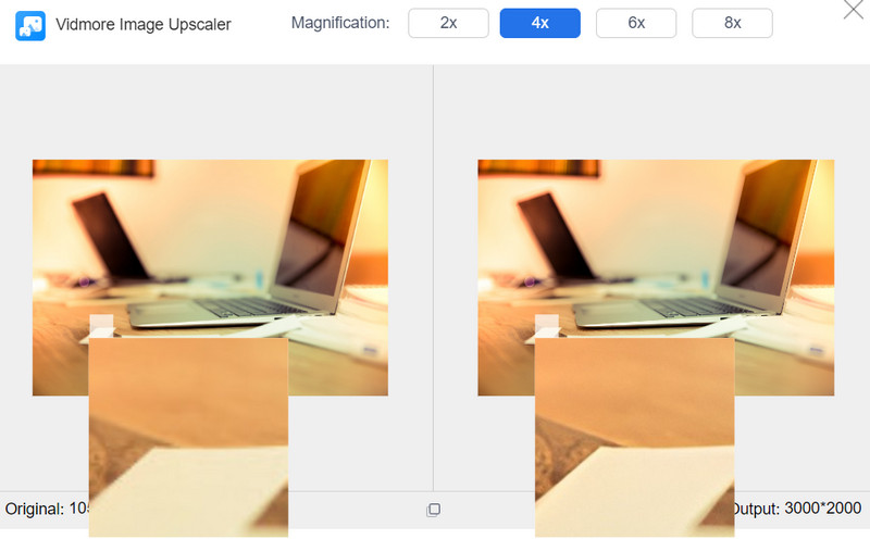 Upscale-Faktor anpassen