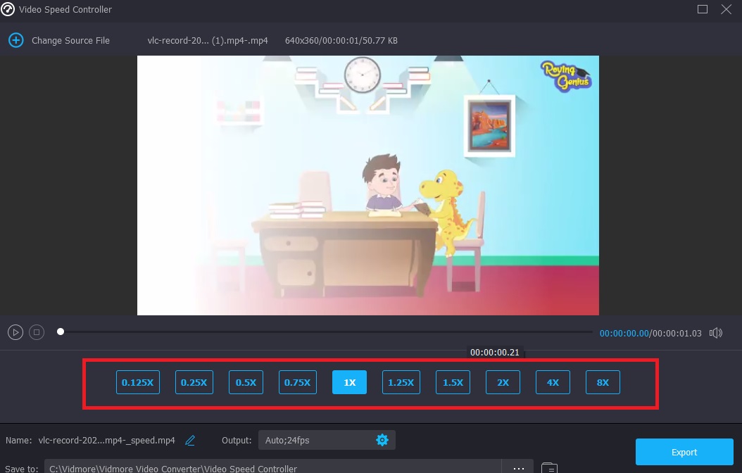 Voreinstellung wählen