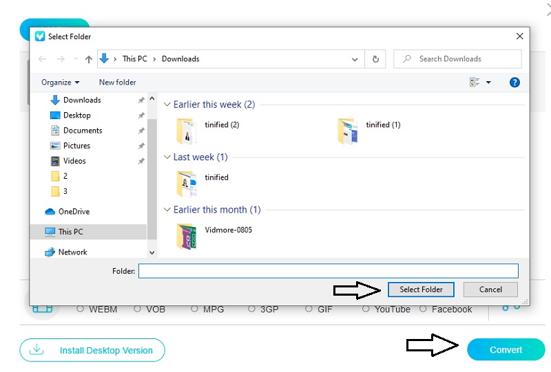 AVI online konvertieren Vidmore