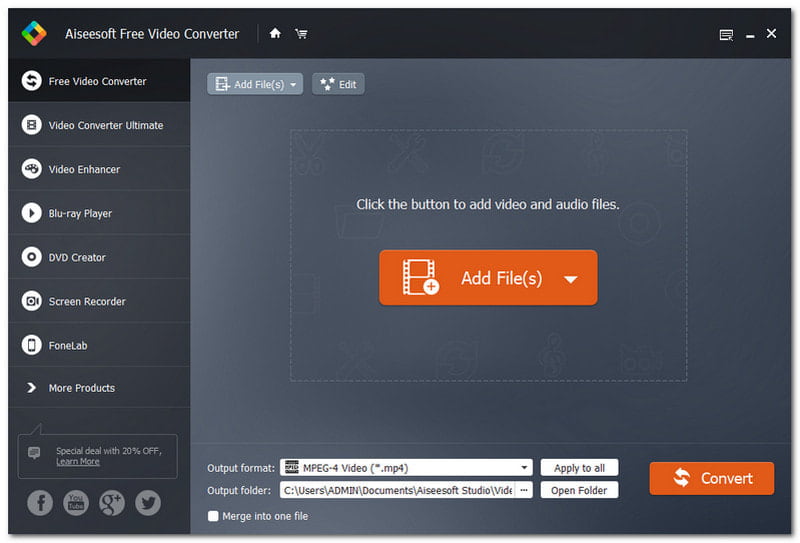 OGG in AVI umwandeln Aiseesoft Free Video Converter