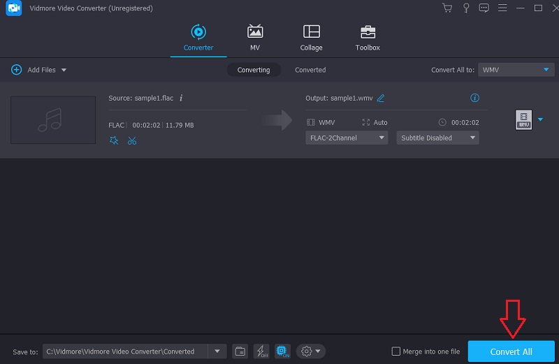 Konvertiere das WMV Vidmore