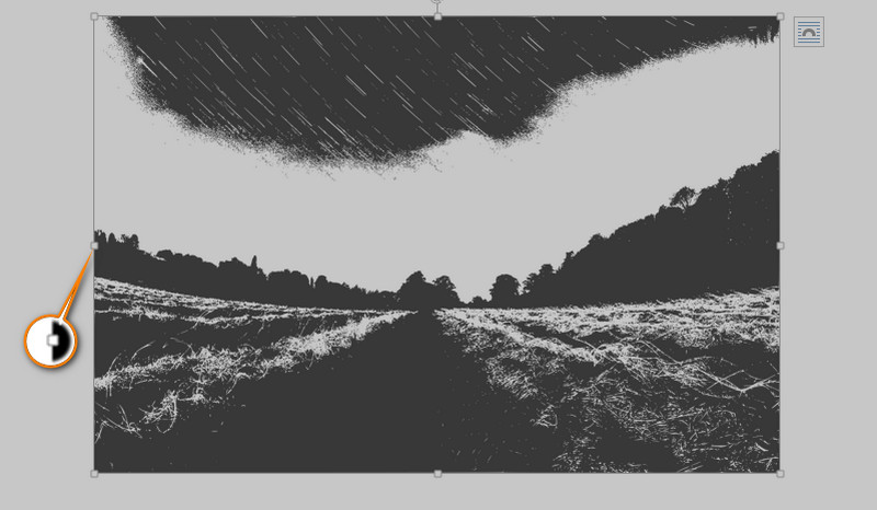 Griffe zum Ändern der Größe ziehen