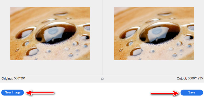 Skaliertes Foto speichern