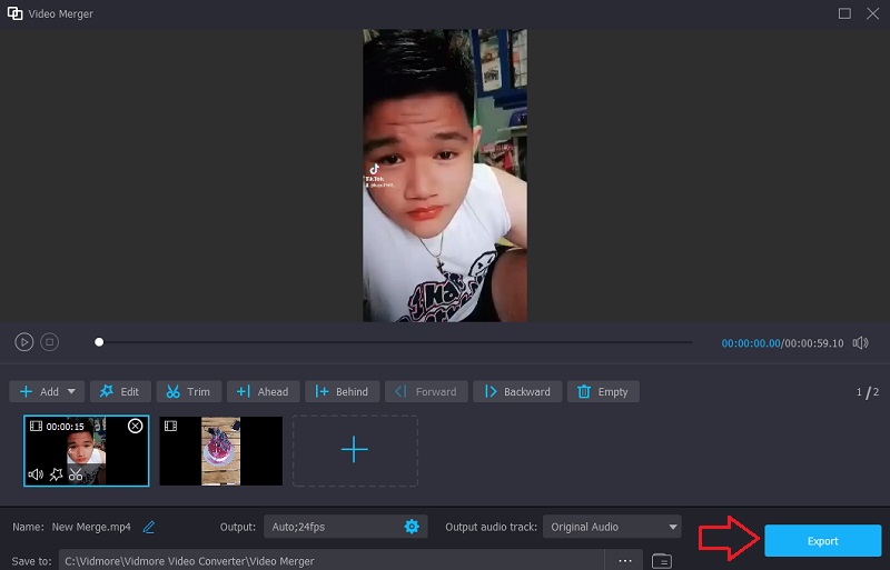Clips exportieren Vidmore