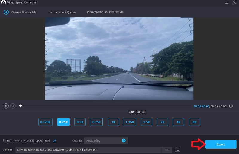 Export Vidmore Zeitlupenvideos erstellen