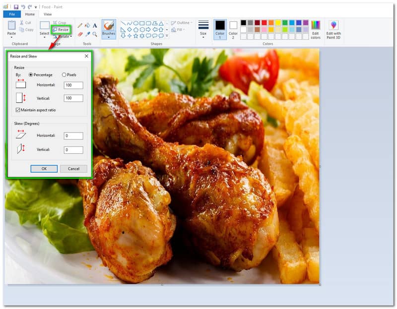 Bilder vergrößern Paint Größe ändern Speichern