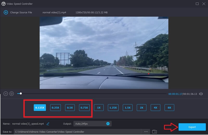 Video mit Vidmore verlangsamen