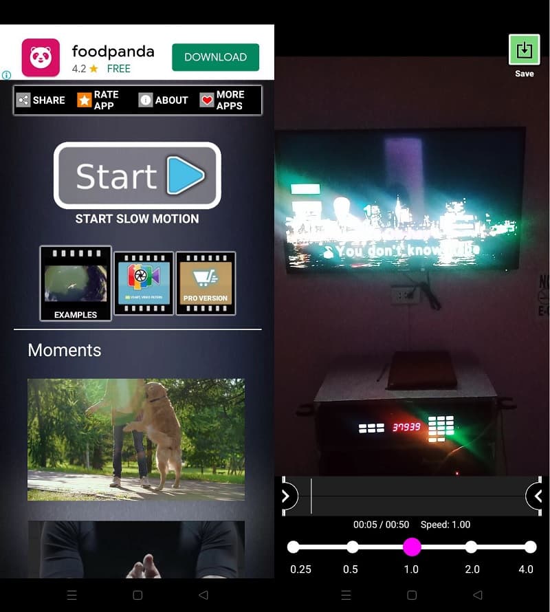 Zeitlupen‑Video‑App