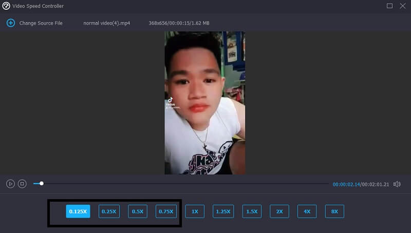 Video verlangsamen Vidmore