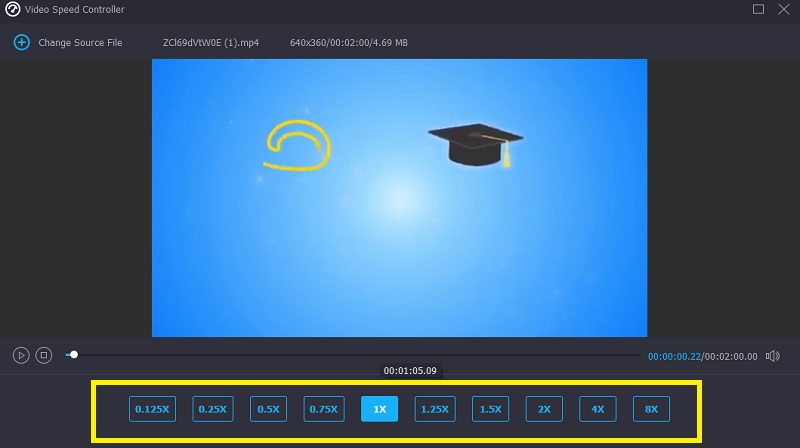 Geschwindigkeitsänderung Vidmore