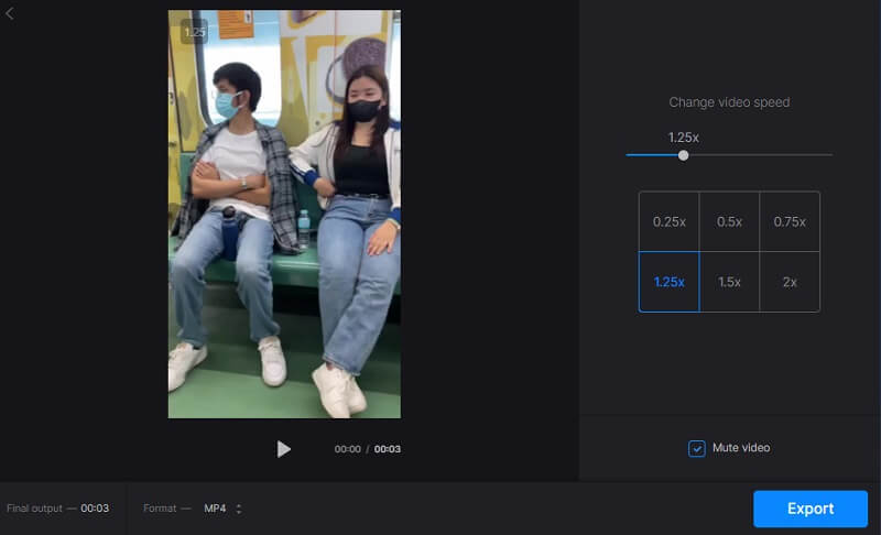 Clideo beschleunigen