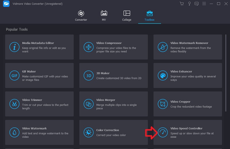 Toolbox Vidmore Zeitlupe in Sony Vegas erstellen