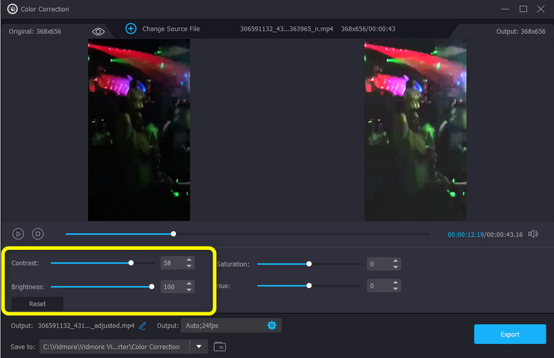 Videohelligkeit anpassen
