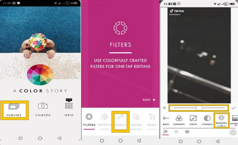 Color Story aufhellen