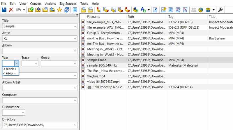 Metadaten bearbeiten