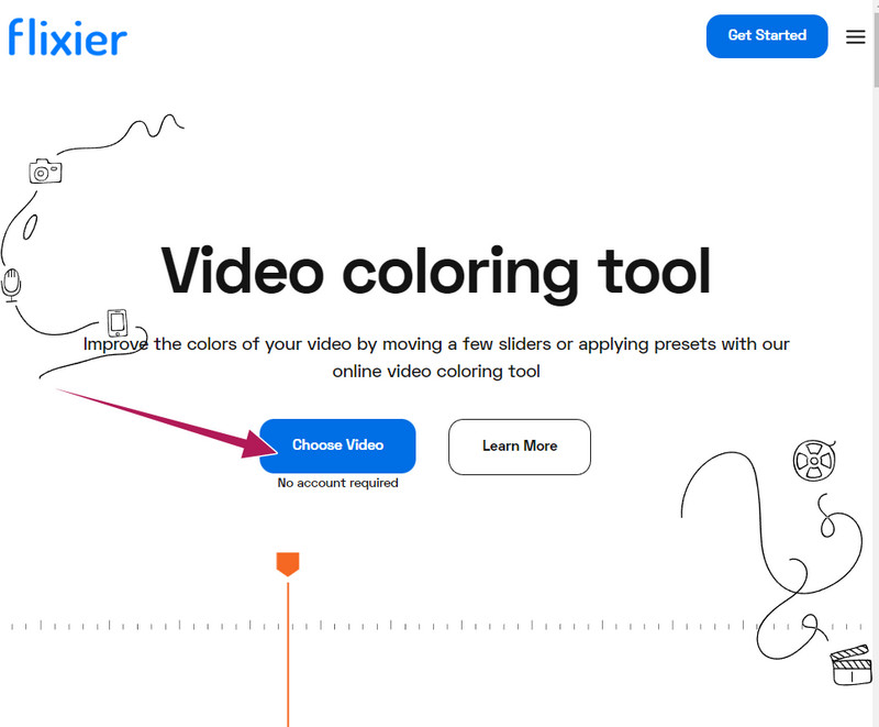 Flixier Videodatei importieren