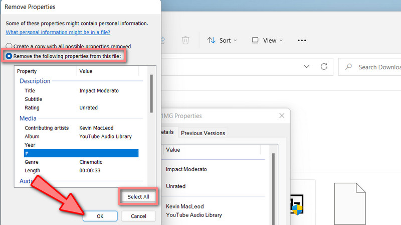 WAV‑Eigenschaften entfernen
