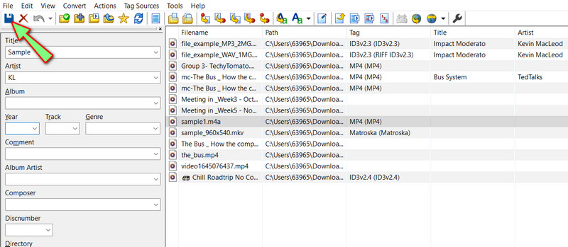 Änderungen speichern