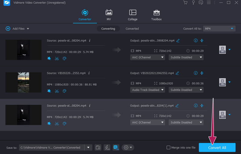 Vid Videodateien exportieren