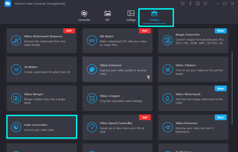 Vidmore Video hochladen Sättigung bearbeiten