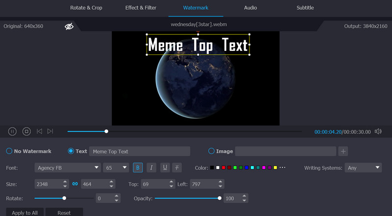 Text zum Meme hinzufügen