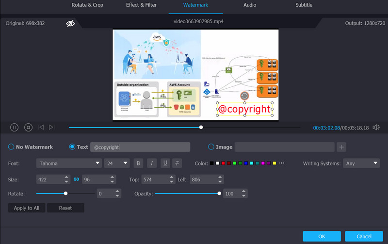 Wasserzeichen anwenden