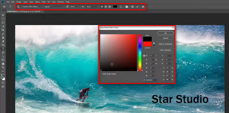 Wasserzeichen bearbeiten