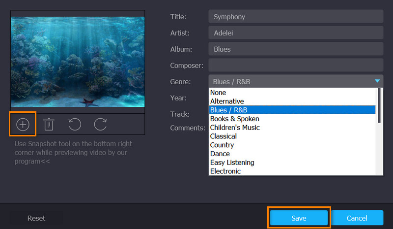 AAC‑Metadaten bearbeiten
