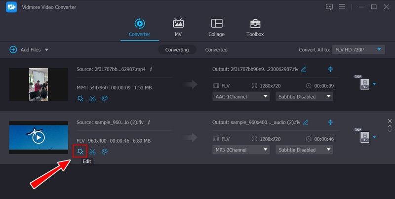 Bearbeitungsstudio aufrufen