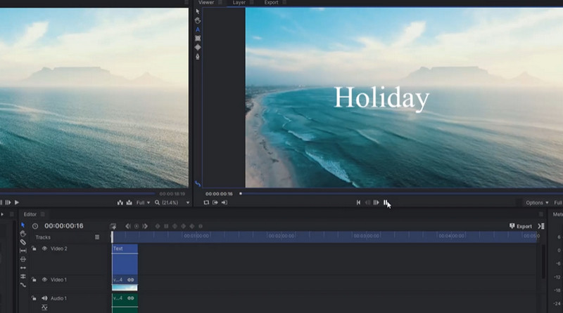HitFilm Text zu Video