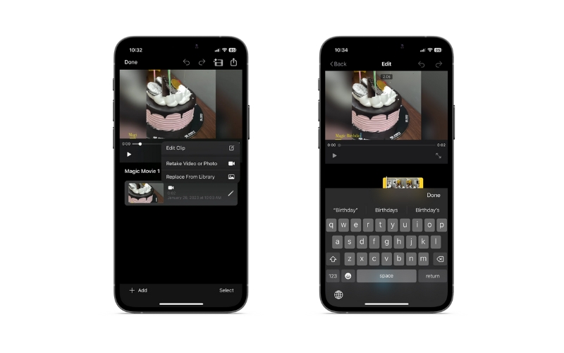 iMovie Text hinzufügen