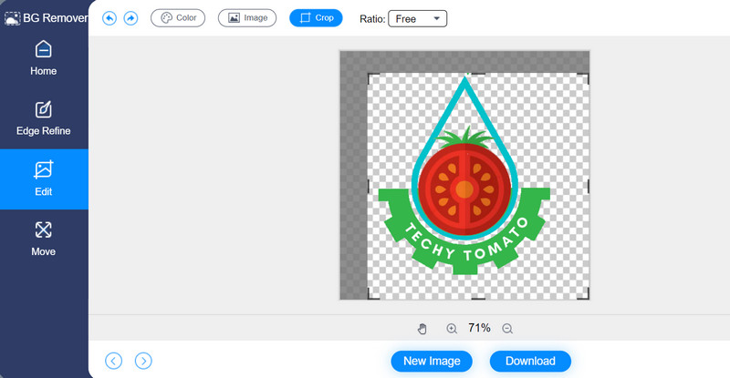 Größe anpassen und herunterladen