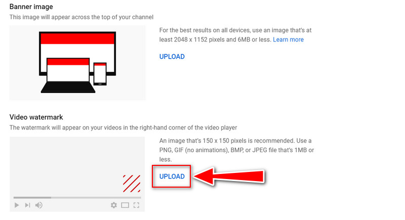 Wasserzeichen hochladen