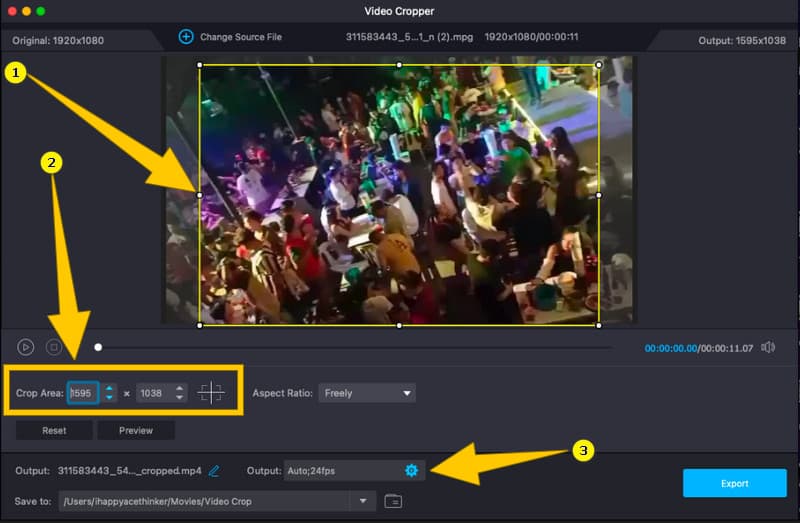 Video mit Vidmore zuschneiden