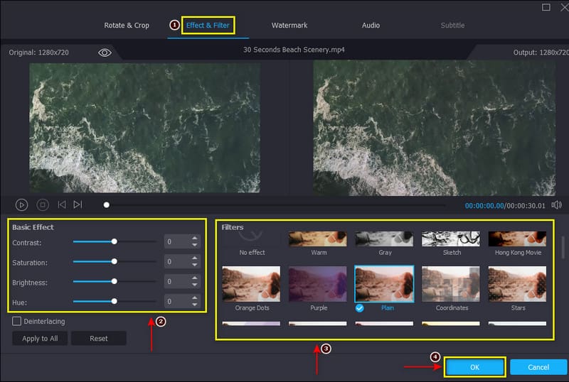 Filter zu Video hinzufügen – Vidmore