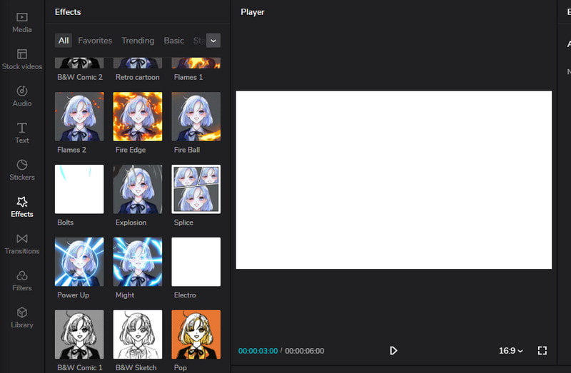 Capcut: Sketch-Filter hinzufügen
