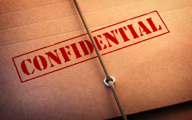 Vertraulich-Wasserzeichen