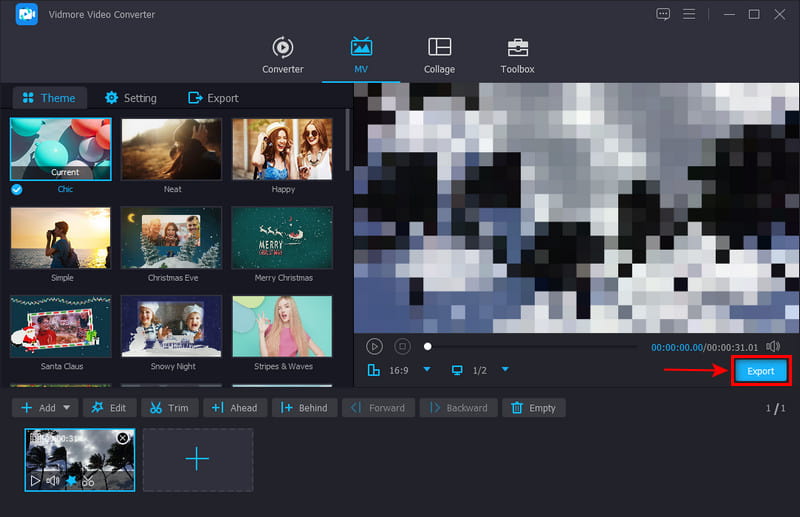 Videodatei exportieren Video weichzeichnen